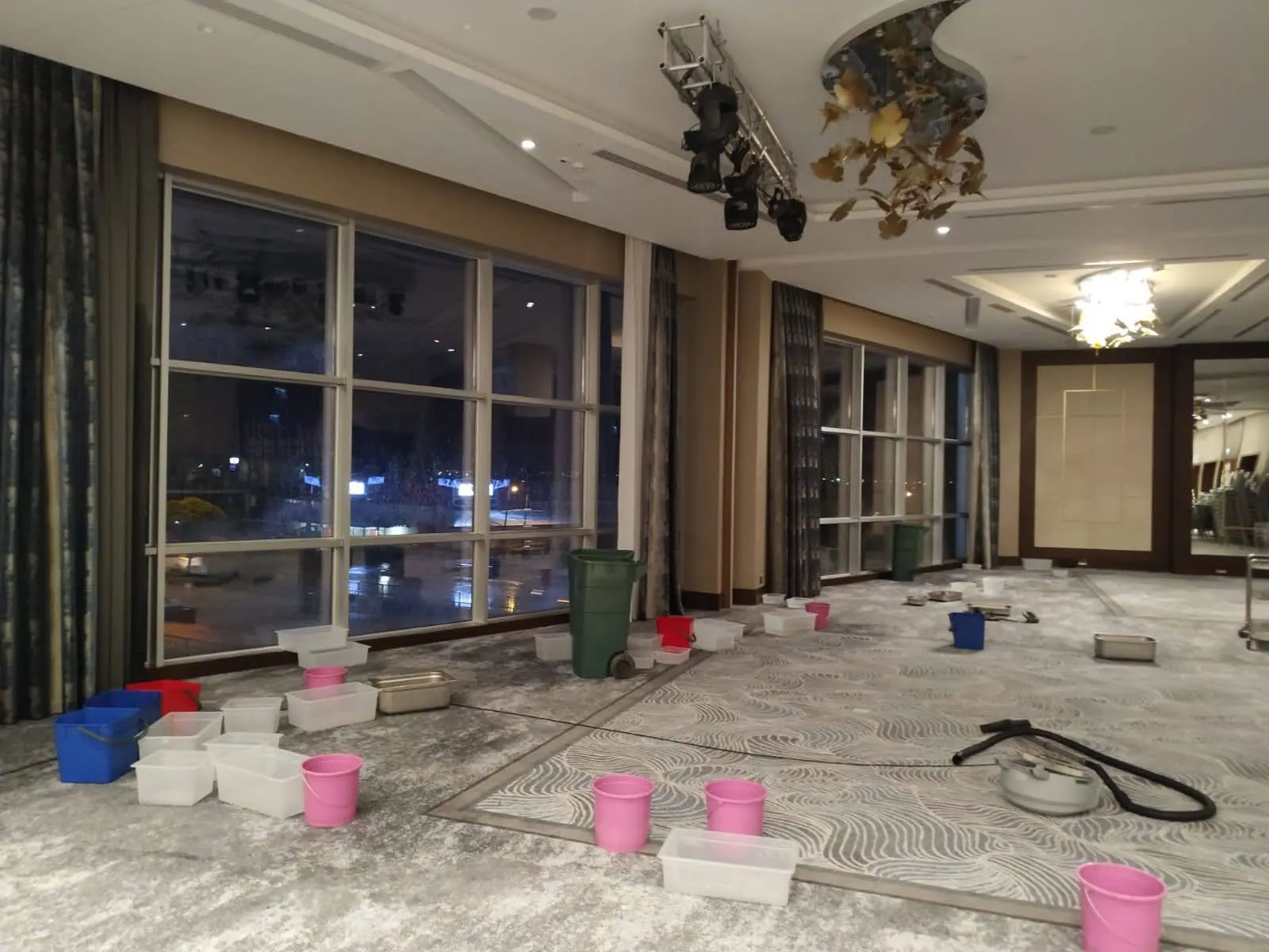 Ballroom flood view