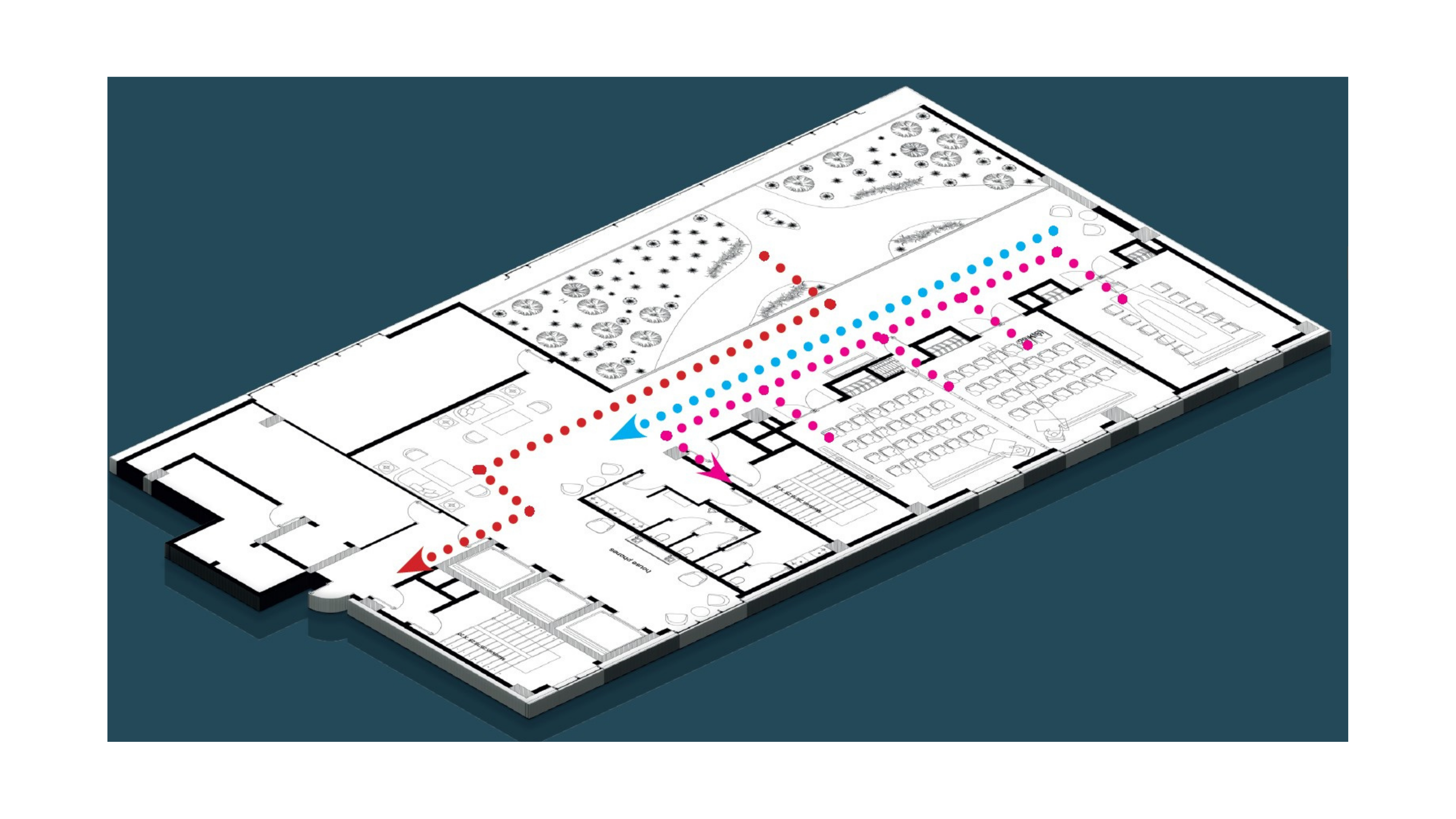 Existing fire-escape routes