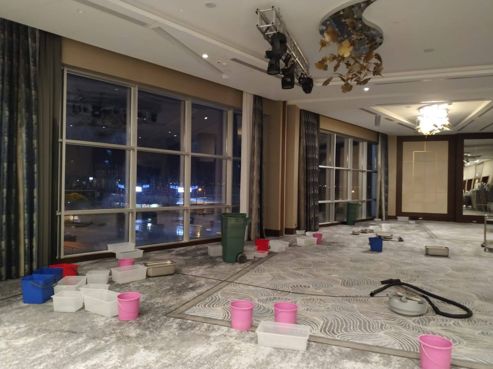 Ballroom flood view