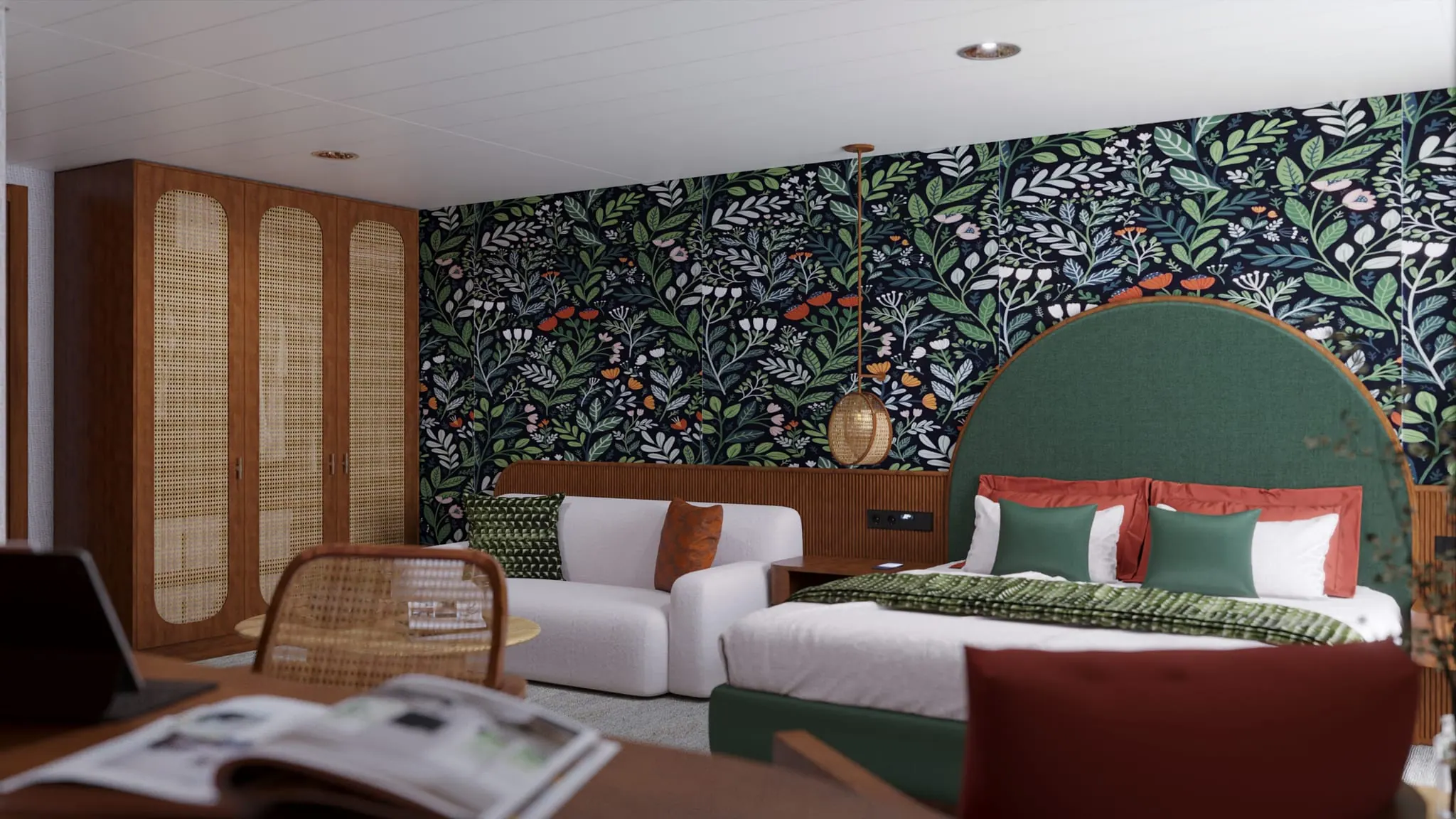 Cruise Ship Aile Suiti Tasarımı 2024 kruvaziyer gemi aile süiti