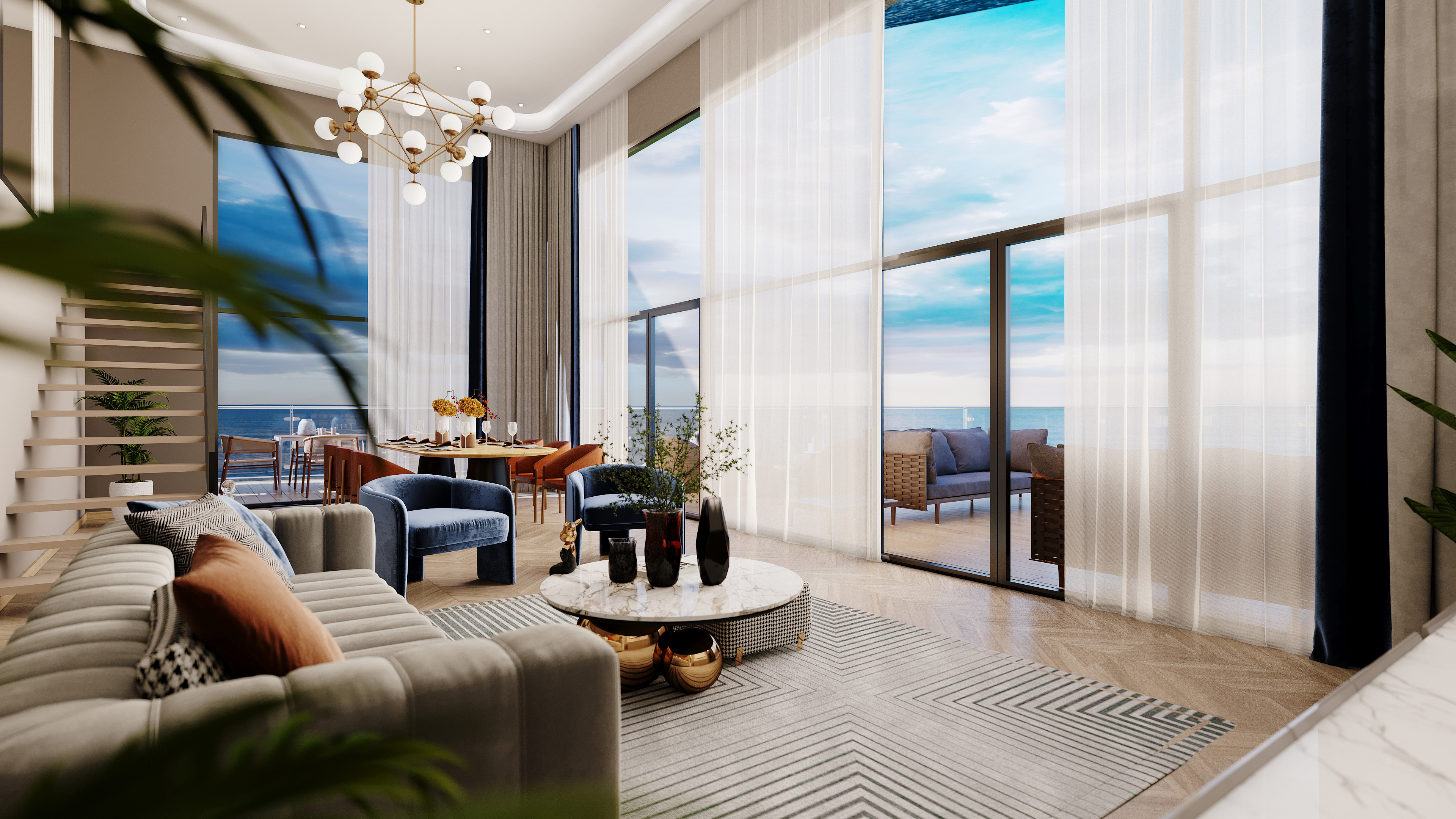 Cruise Ship Suit Oda İçmekan Tasarımı 2