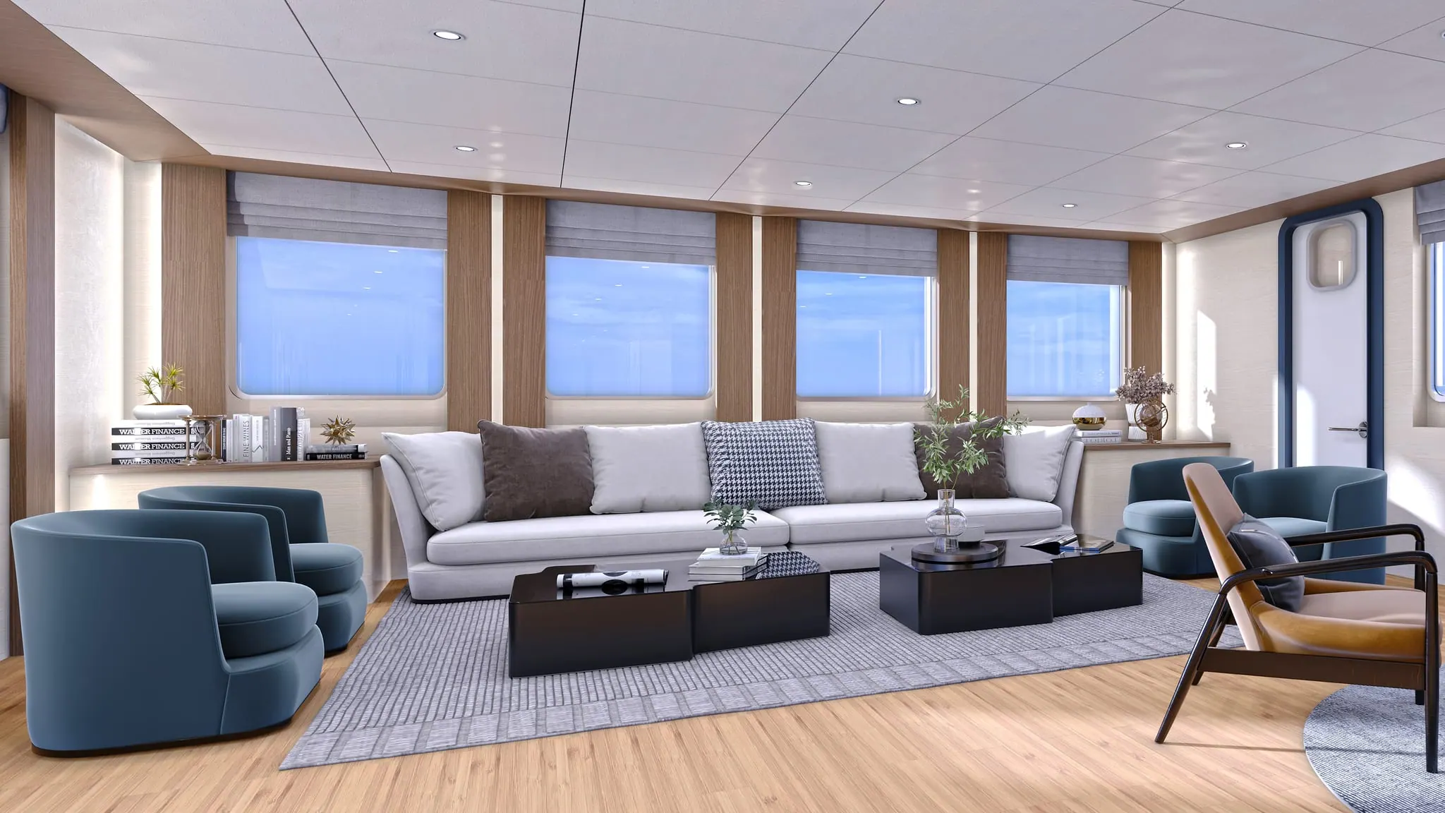 Modern office interior with acoustic comfort